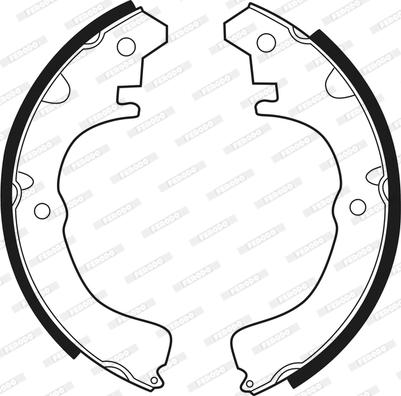 Ferodo FSB206 - Комплект гальм, барабанний механізм autozip.com.ua