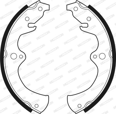 Ferodo FSB237 - Комплект гальм, барабанний механізм autozip.com.ua
