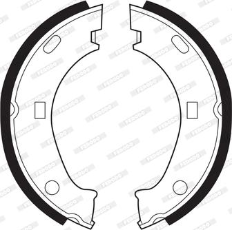 Ferodo FSB75 - Комплект гальм, барабанний механізм autozip.com.ua