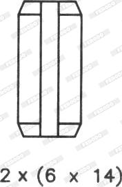 Ferodo FSB73 - Комплект гальм, барабанний механізм autozip.com.ua