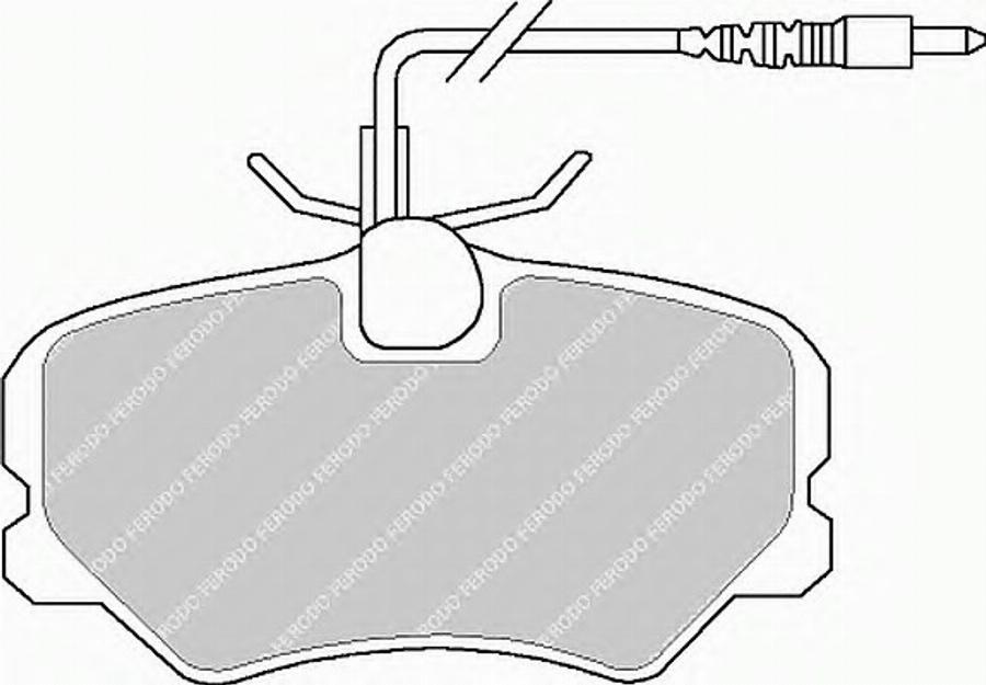 Ferodo FSL999 - Гальмівні колодки, дискові гальма autozip.com.ua