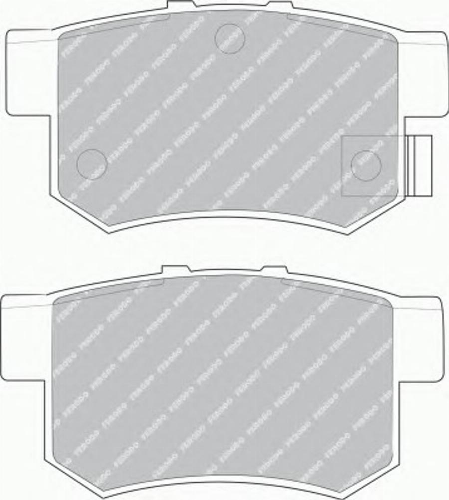 Ferodo FSL956 - Гальмівні колодки, дискові гальма autozip.com.ua