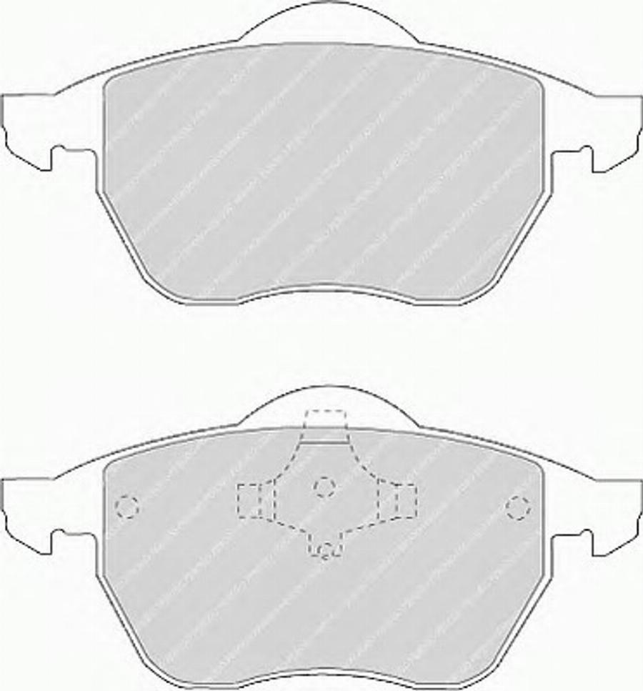 Ferodo FSL969 - Гальмівні колодки, дискові гальма autozip.com.ua