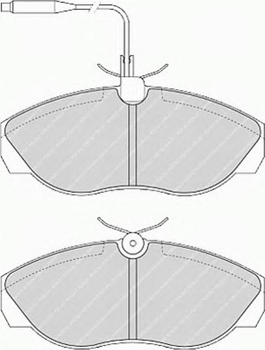 Ferodo FSL967 - Гальмівні колодки, дискові гальма autozip.com.ua