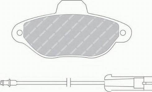 Ferodo FSL925 - Гальмівні колодки, дискові гальма autozip.com.ua