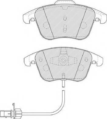 Ferodo FSL4045 - Гальмівні колодки, дискові гальма autozip.com.ua