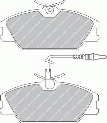 Ferodo FSL406 - Гальмівні колодки, дискові гальма autozip.com.ua