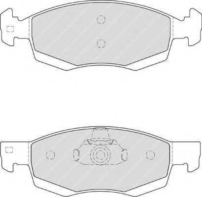 Ferodo FSL4035 - Гальмівні колодки, дискові гальма autozip.com.ua