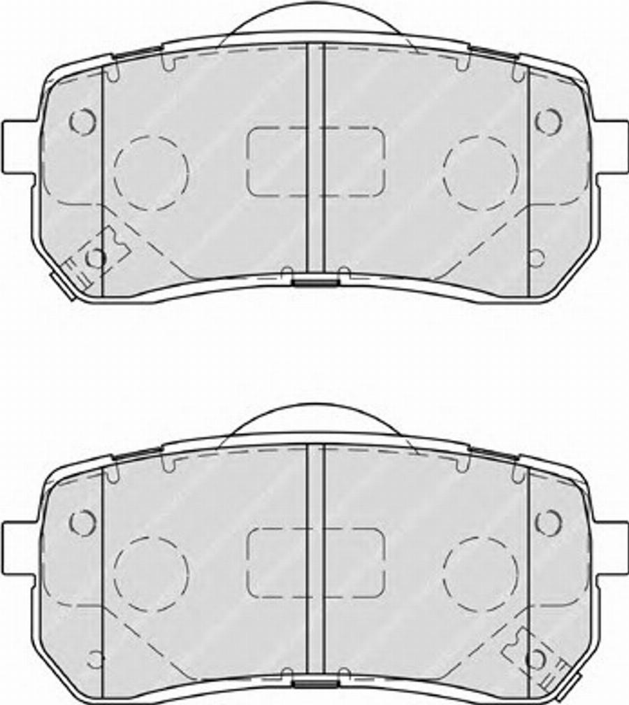 Ferodo FSL4114 - Гальмівні колодки, дискові гальма autozip.com.ua