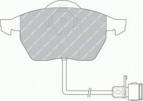 Ferodo FSL590 - Гальмівні колодки, дискові гальма autozip.com.ua