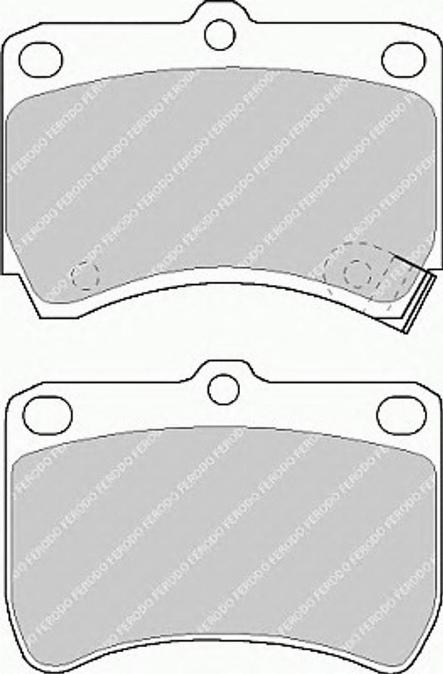 Ferodo FSL597 - Гальмівні колодки, дискові гальма autozip.com.ua