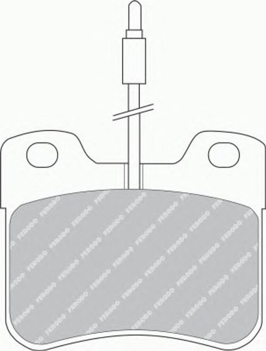 Ferodo FSL535 - Гальмівні колодки, дискові гальма autozip.com.ua