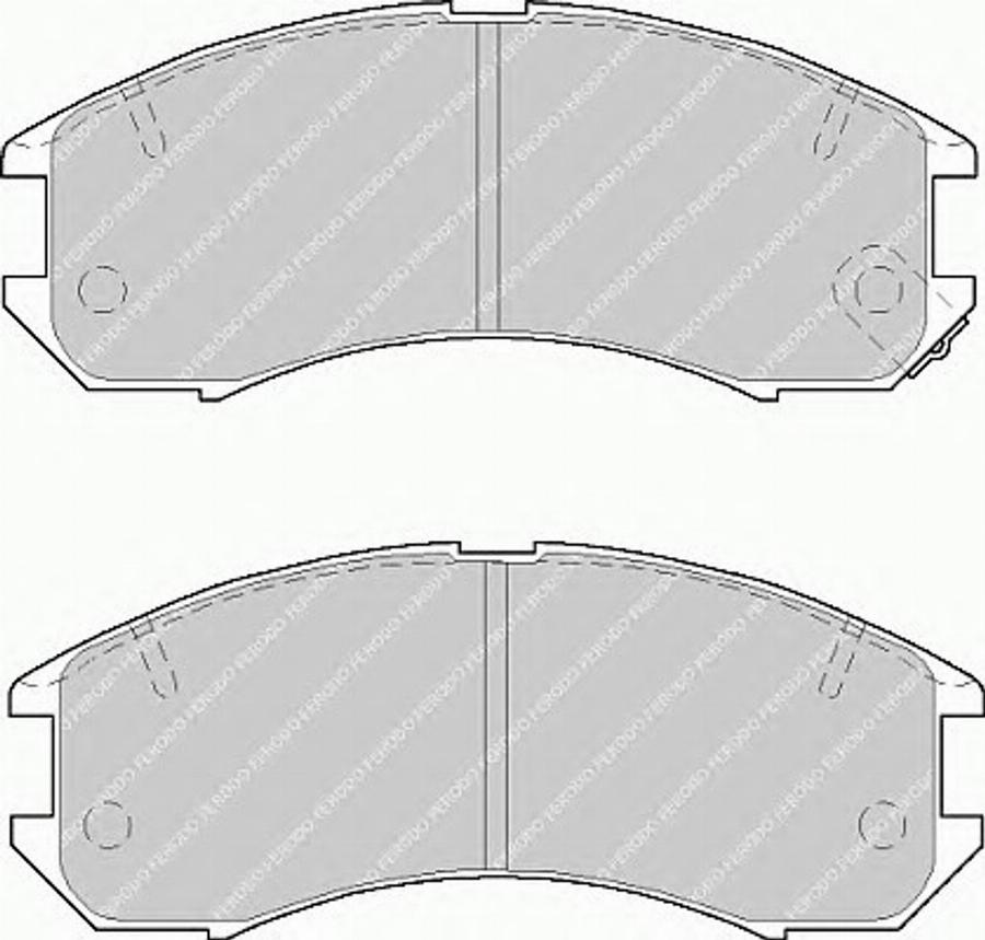 Ferodo FSL576 - Гальмівні колодки, дискові гальма autozip.com.ua