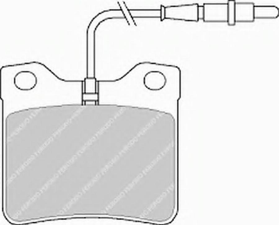 Ferodo FSL619 - Гальмівні колодки, дискові гальма autozip.com.ua