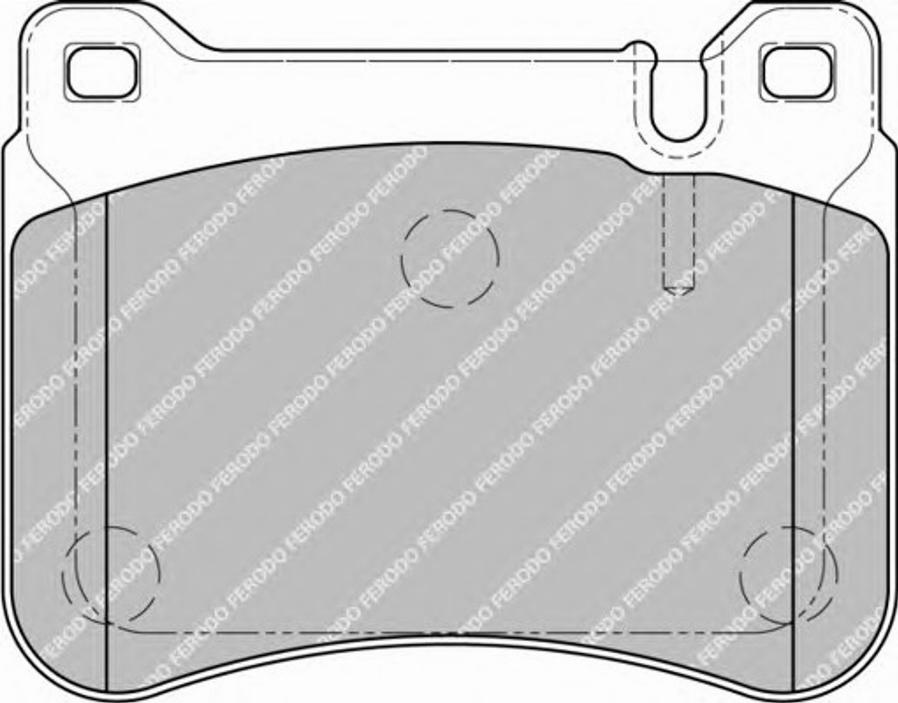 Ferodo FSL1907 - Гальмівні колодки, дискові гальма autozip.com.ua