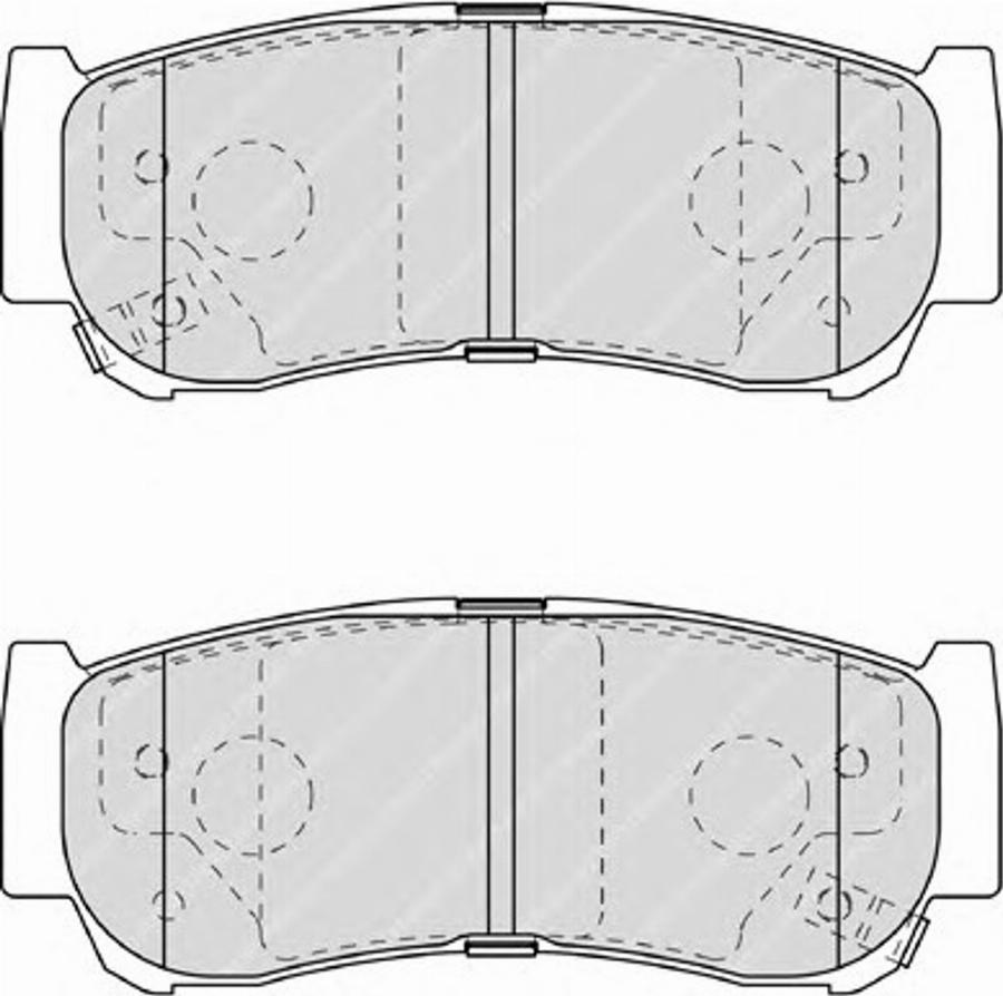 Ferodo FSL1910 - Гальмівні колодки, дискові гальма autozip.com.ua