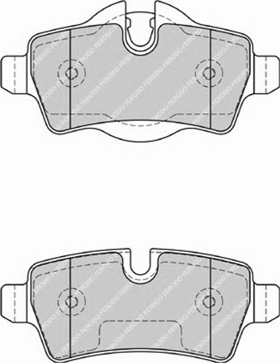 Ferodo FSL1975 - Гальмівні колодки, дискові гальма autozip.com.ua