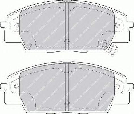 Ferodo FSL1444 - Гальмівні колодки, дискові гальма autozip.com.ua