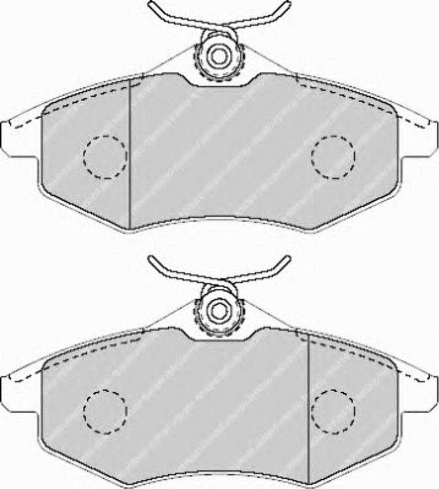 Ferodo FSL1542 - Гальмівні колодки, дискові гальма autozip.com.ua