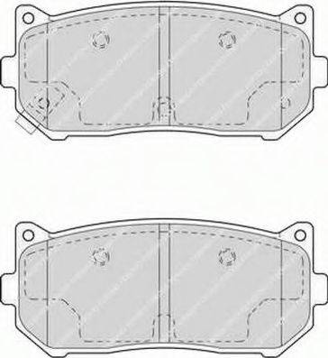 Ferodo FSL1569 - Гальмівні колодки, дискові гальма autozip.com.ua