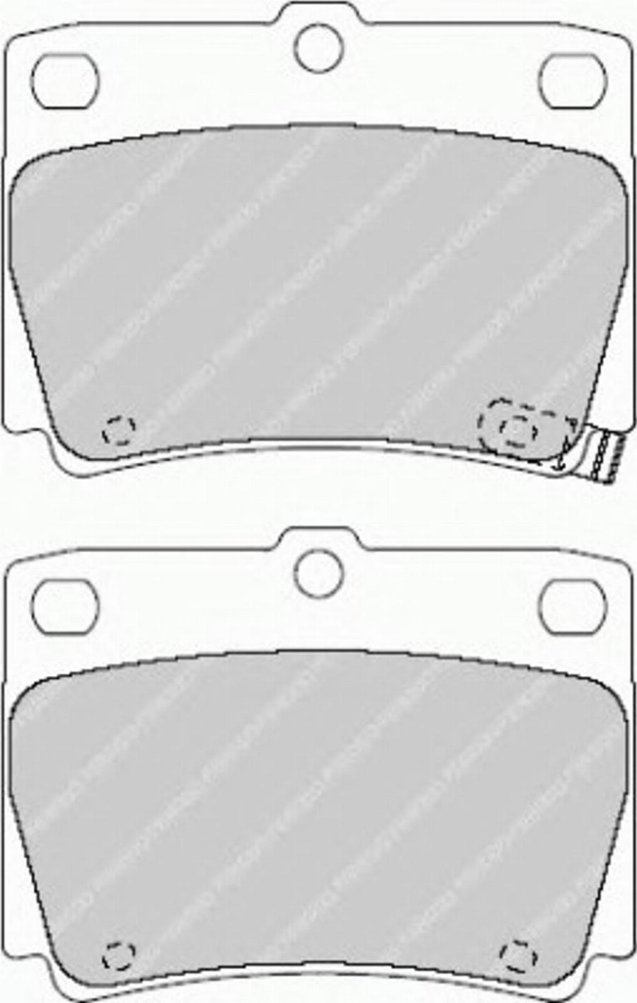 Ferodo FSL1570 - Гальмівні колодки, дискові гальма autozip.com.ua