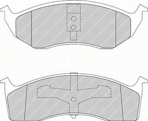 Ferodo FSL1098 - Гальмівні колодки, дискові гальма autozip.com.ua