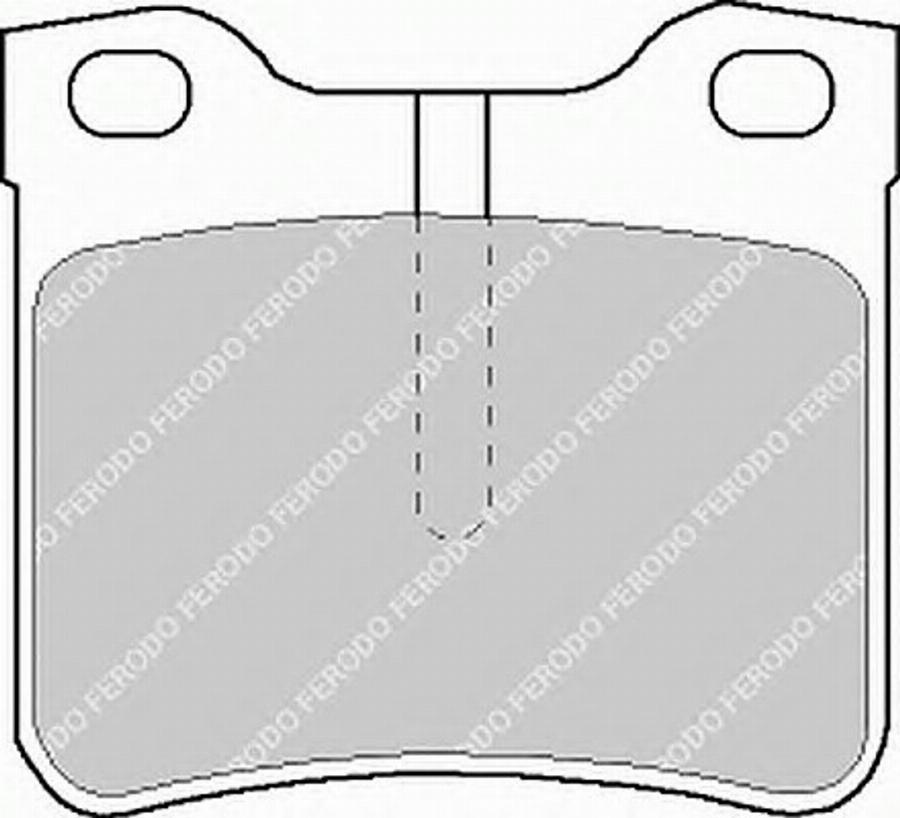 Ferodo FSL1044 - Гальмівні колодки, дискові гальма autozip.com.ua