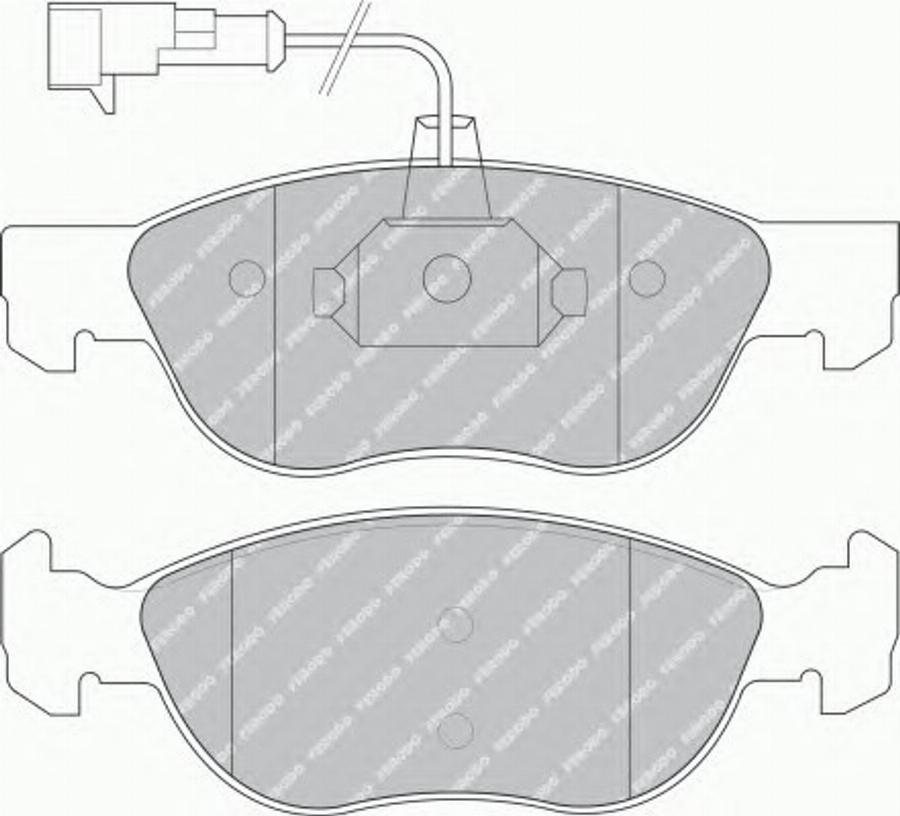 Ferodo FSL1056 - Гальмівні колодки, дискові гальма autozip.com.ua