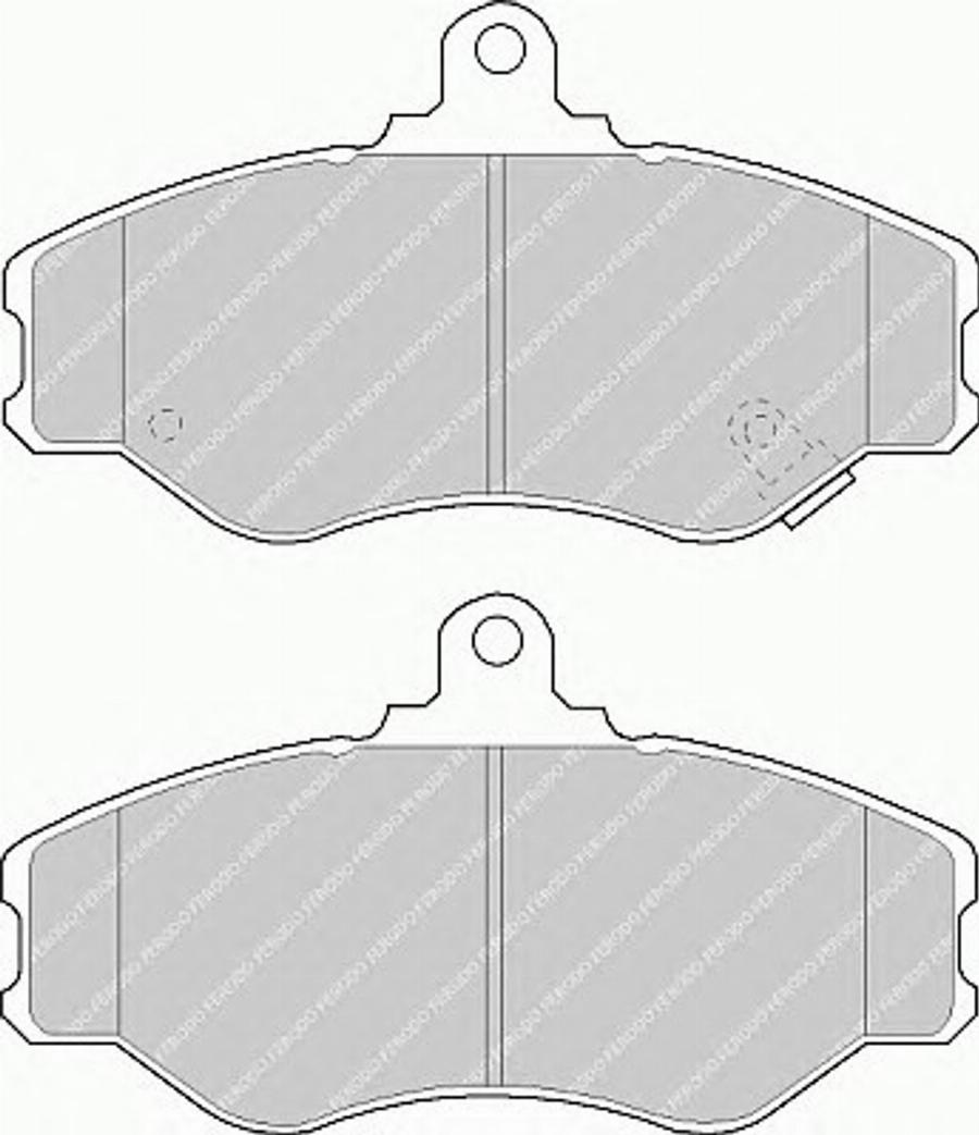 Ferodo FSL1014 - Гальмівні колодки, дискові гальма autozip.com.ua