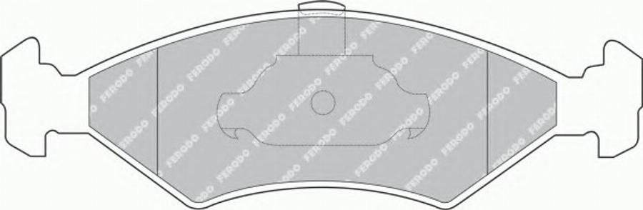 Ferodo FSL1081 - Гальмівні колодки, дискові гальма autozip.com.ua