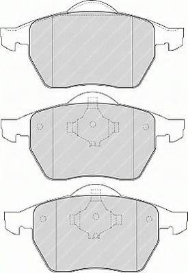 Ferodo FSL1167 - Гальмівні колодки, дискові гальма autozip.com.ua