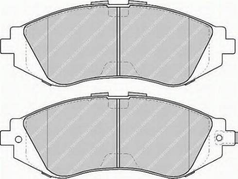 Ferodo FSL1116 - Гальмівні колодки, дискові гальма autozip.com.ua