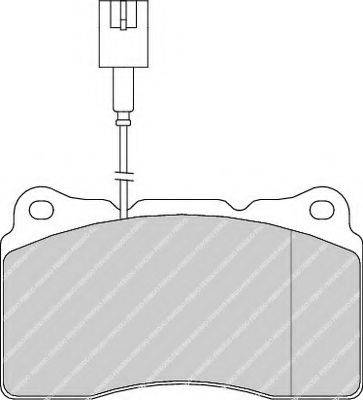 Ferodo FSL1334 - Гальмівні колодки, дискові гальма autozip.com.ua