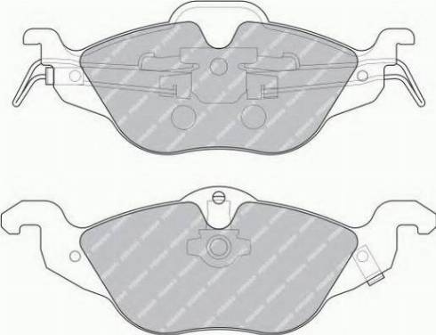 Ferodo FSL1293 - Гальмівні колодки, дискові гальма autozip.com.ua