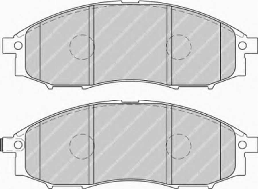 Ferodo FSL1745 - Гальмівні колодки, дискові гальма autozip.com.ua