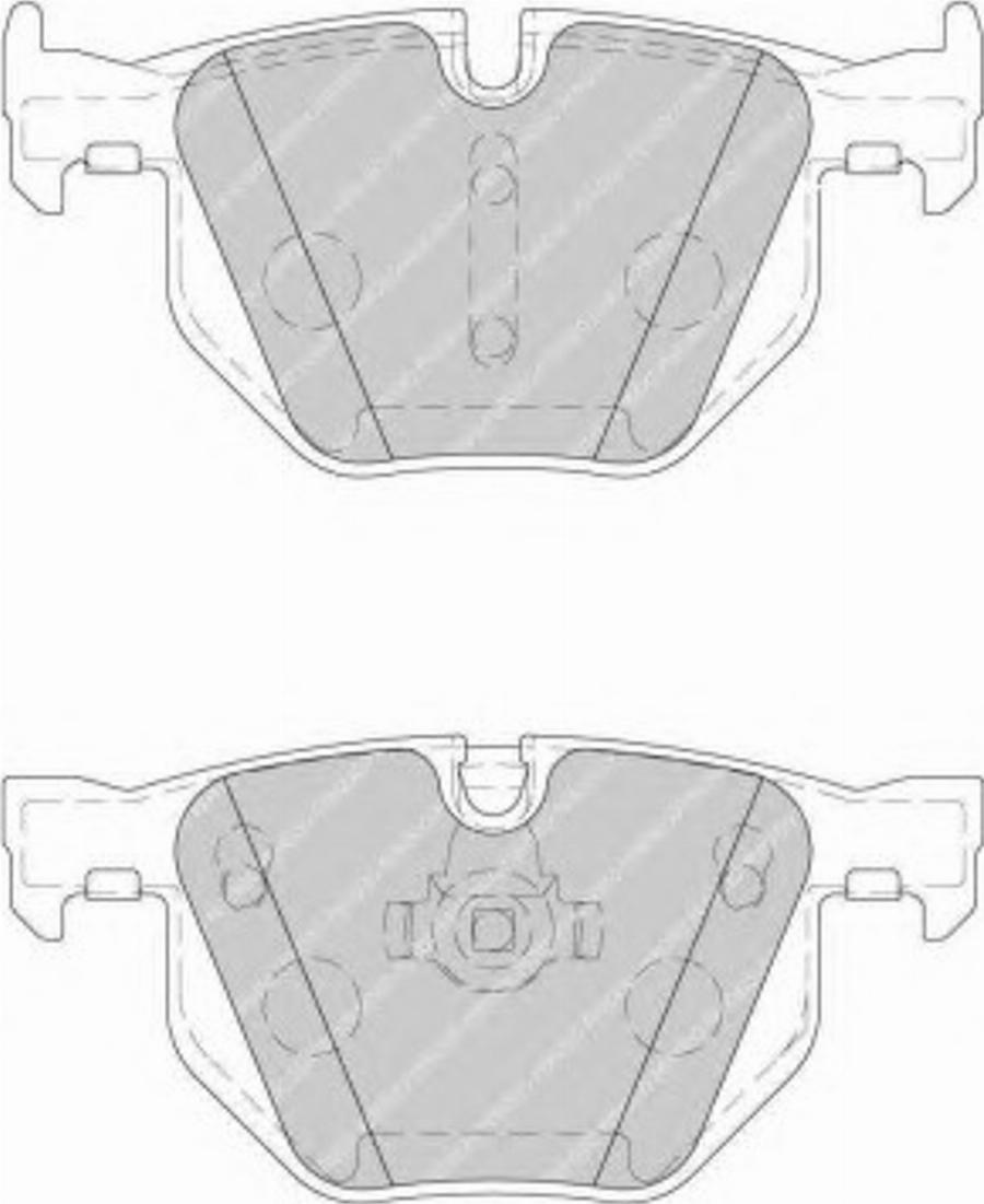 Ferodo FSL1748 - Гальмівні колодки, дискові гальма autozip.com.ua