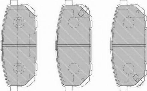 Ferodo FSL1736 - Гальмівні колодки, дискові гальма autozip.com.ua