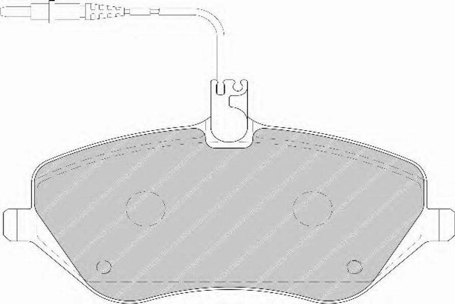 Ferodo FSL1726 - Гальмівні колодки, дискові гальма autozip.com.ua