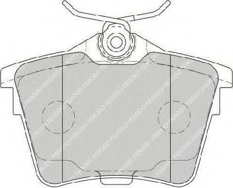 Ferodo FSL1727 - Гальмівні колодки, дискові гальма autozip.com.ua