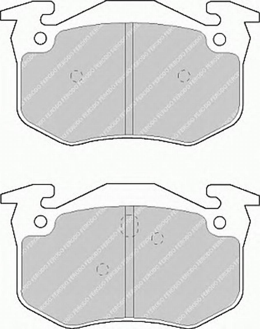 Ferodo FSL877 - Гальмівні колодки, дискові гальма autozip.com.ua