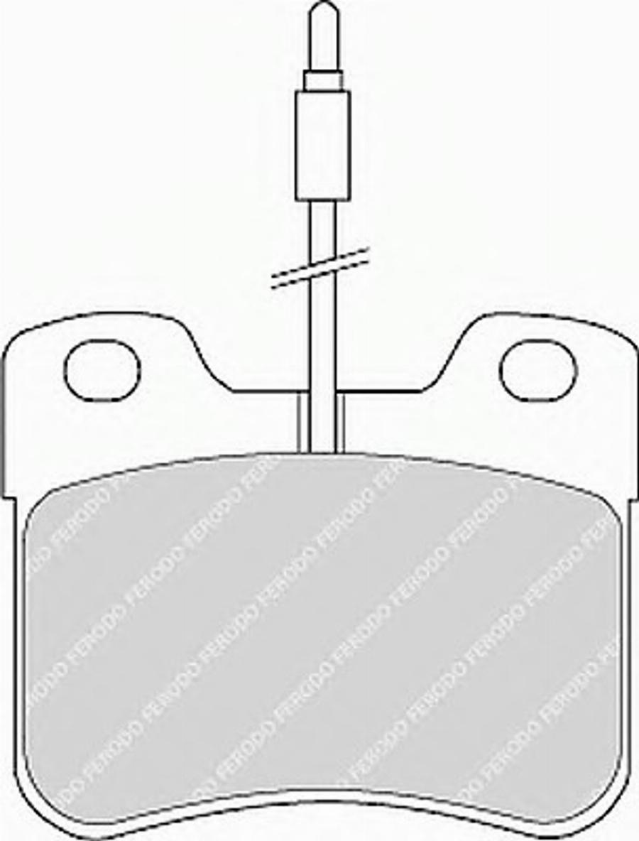 Ferodo FSL745 - Гальмівні колодки, дискові гальма autozip.com.ua