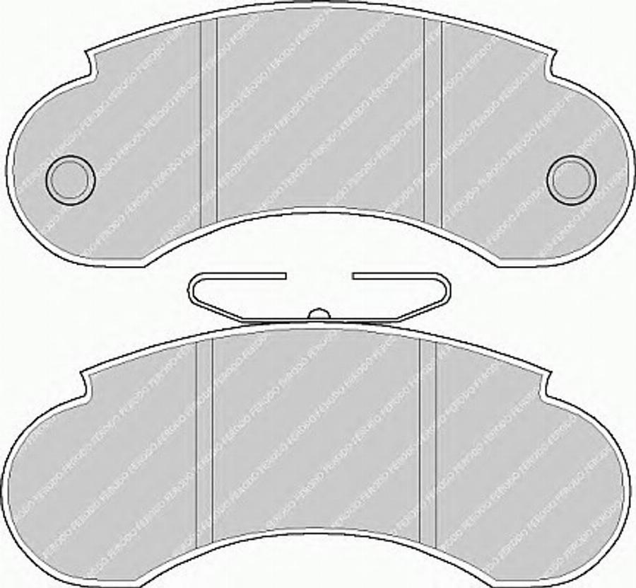 Ferodo FSL752 - Гальмівні колодки, дискові гальма autozip.com.ua