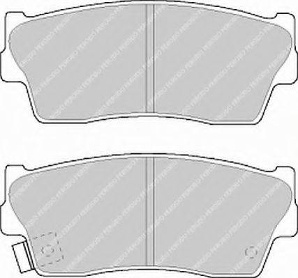 Ferodo FSL712 - Гальмівні колодки, дискові гальма autozip.com.ua