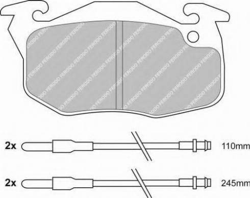 Ferodo FSL729 - Гальмівні колодки, дискові гальма autozip.com.ua