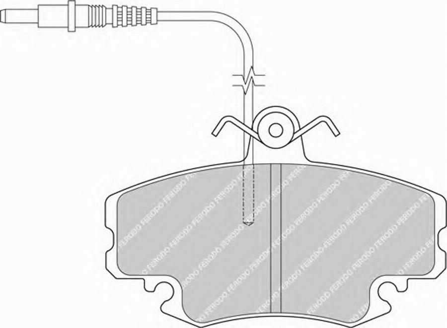 Ferodo FSL720 - Гальмівні колодки, дискові гальма autozip.com.ua