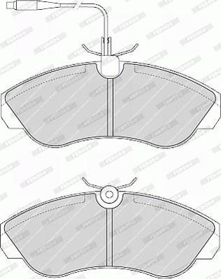 Ferodo FVR968 - Гальмівні колодки, дискові гальма autozip.com.ua