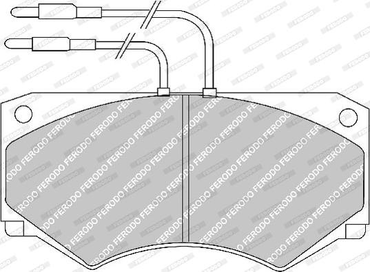 Ferodo FVR492 - Гальмівні колодки, дискові гальма autozip.com.ua