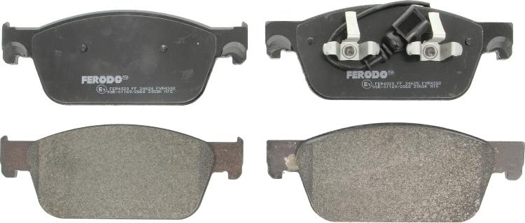 Ferodo FVR4302 - Гальмівні колодки, дискові гальма autozip.com.ua