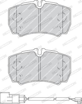 Ferodo FVR4251 - Гальмівні колодки, дискові гальма autozip.com.ua