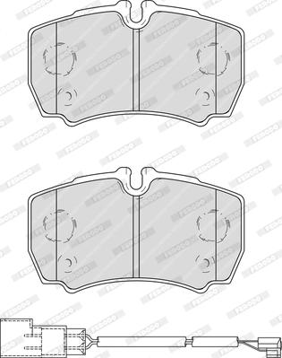 Ferodo FVR4251 - Гальмівні колодки, дискові гальма autozip.com.ua